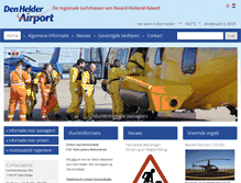 Tablet Screenshot of denhelderairport.nl